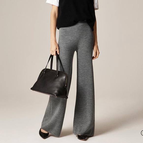 J. Crew Pants - NWT J. Crew Gray Cosmo Sweater Pant in Merino Wool